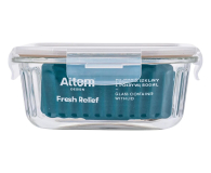 Altom Fresh Relief pojemnik z pok. kwadratowy 0,8l 16x16x7cm taupe - 1580556 - zdjęcie 3
